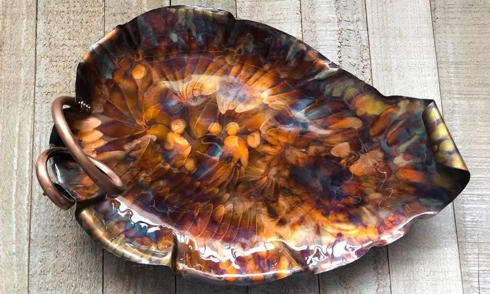 Flame Painted Copper